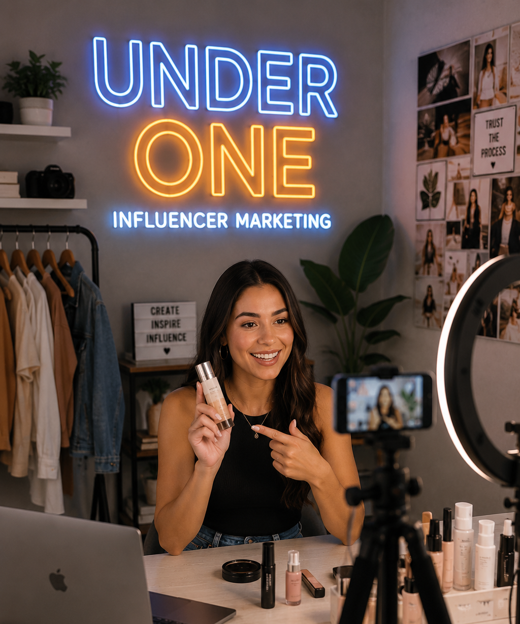 Under One influencer marketing agency creating social media content in the USA
