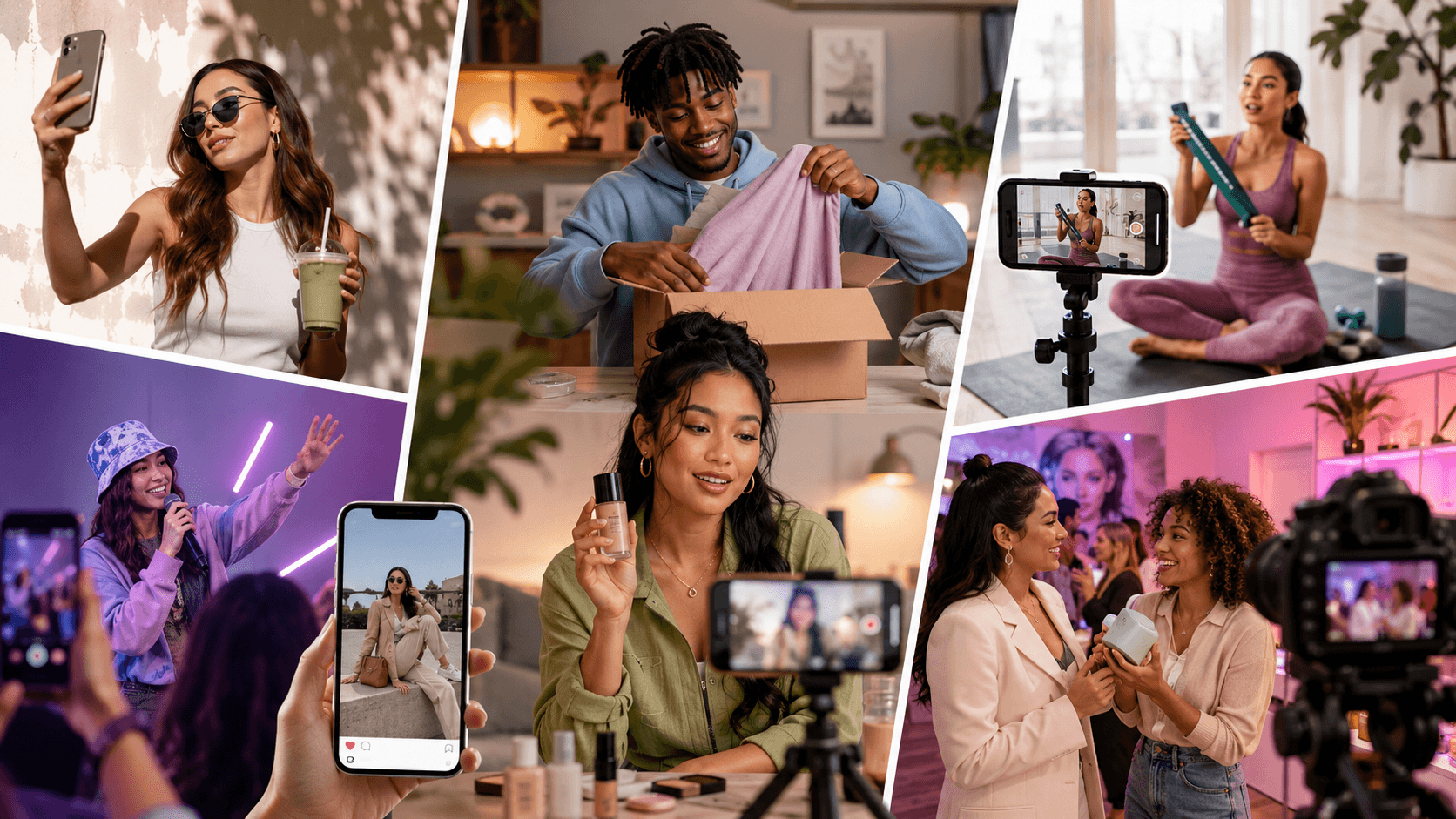 Tipos de campañas de influencer marketing Ejemplos de publicaciones patrocinadas, unboxing, eventos y contenido UGC